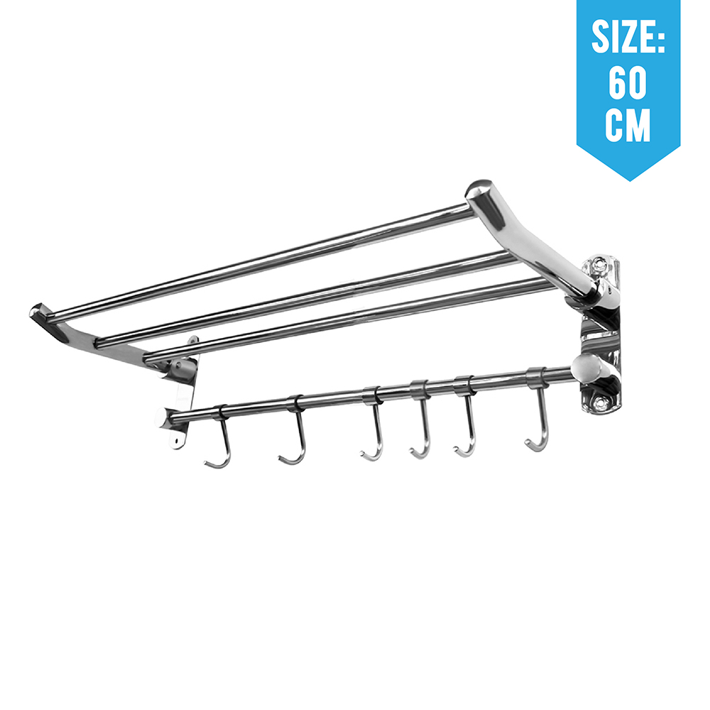 Foldable Towel Rack|Towel Rack|Drying Rack|2 In 1 Slide and Foldable Hanger