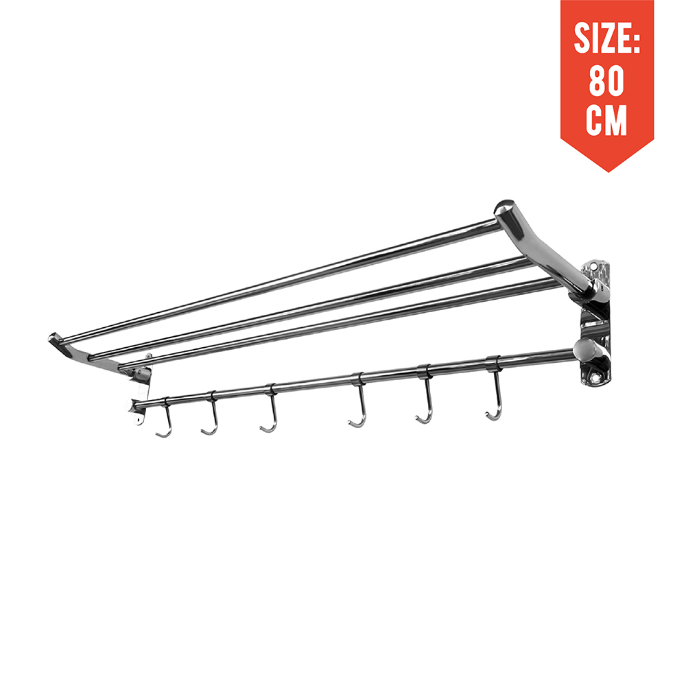 Foldable Towel Rack|Towel Rack|Drying Rack|2 In 1 Slide and Foldable Hanger