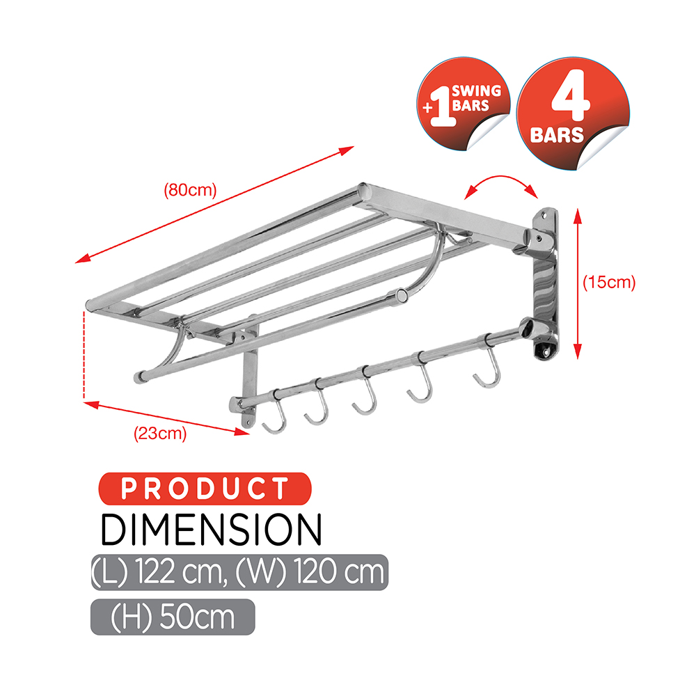 Foldable Towel Rack|Towel Rack|Drying Rack|3 In 1 Foldable Towel Rack