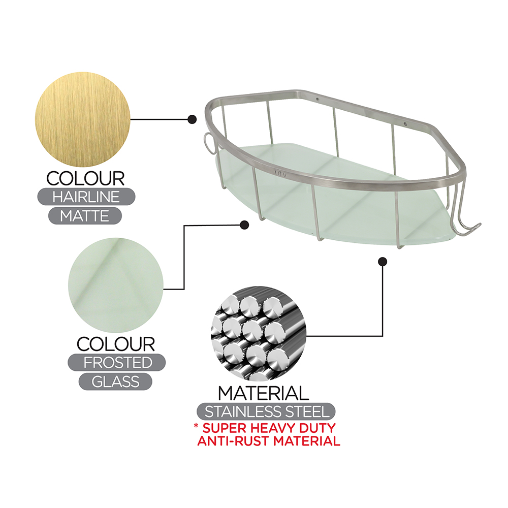 Bathroom Accessories|Wire Basket|Frosted glass