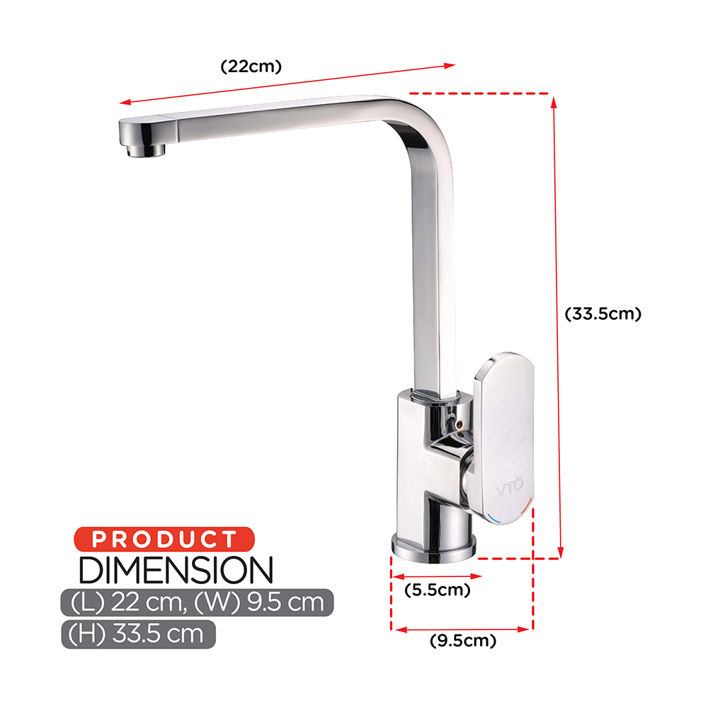 Basin Mixer & Tap|S58 Eternity Series|Single lever sink mixer|Toll basin mixer