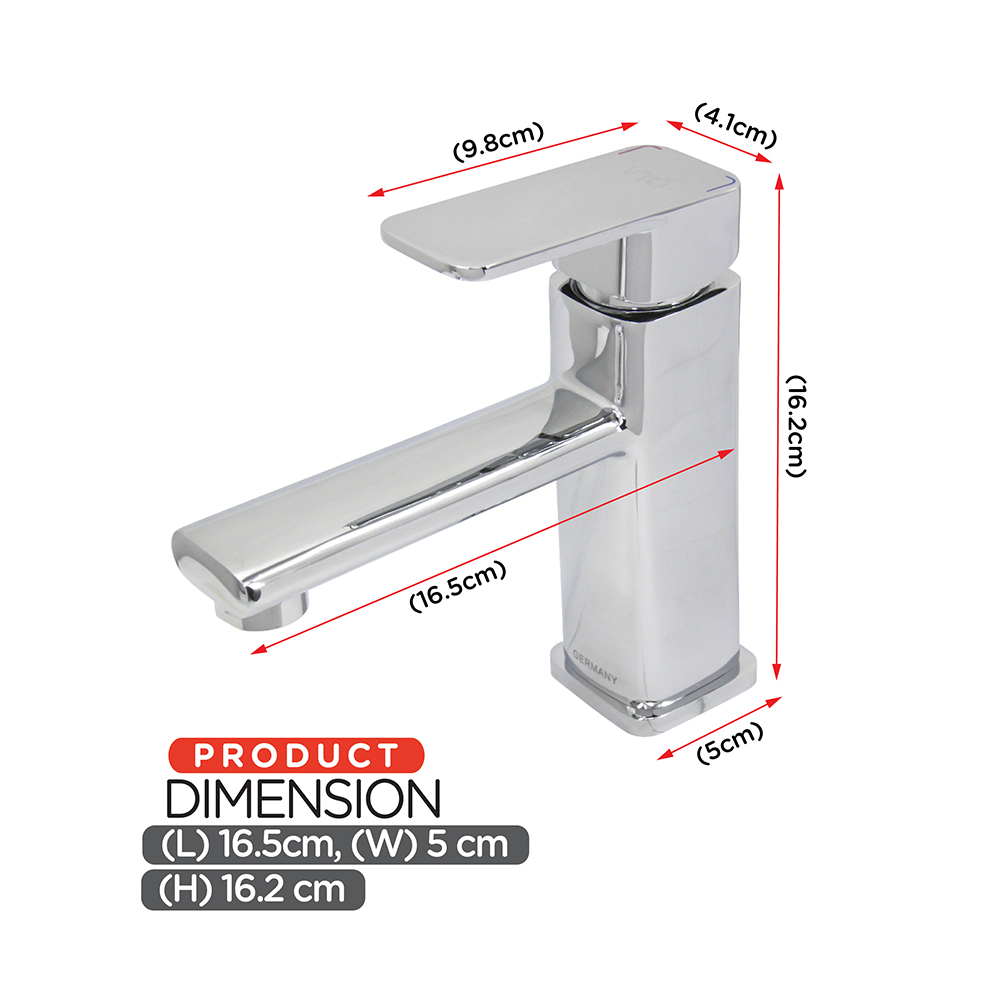 Basin Mixer & Tap|S58 Eternity Series|Single lever basin mixer