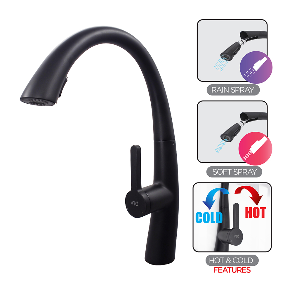 Kitchen Cold Tap|JAZZ Stainless Steel Sink Cold Tap|Single lever sink mixer with pull out spray