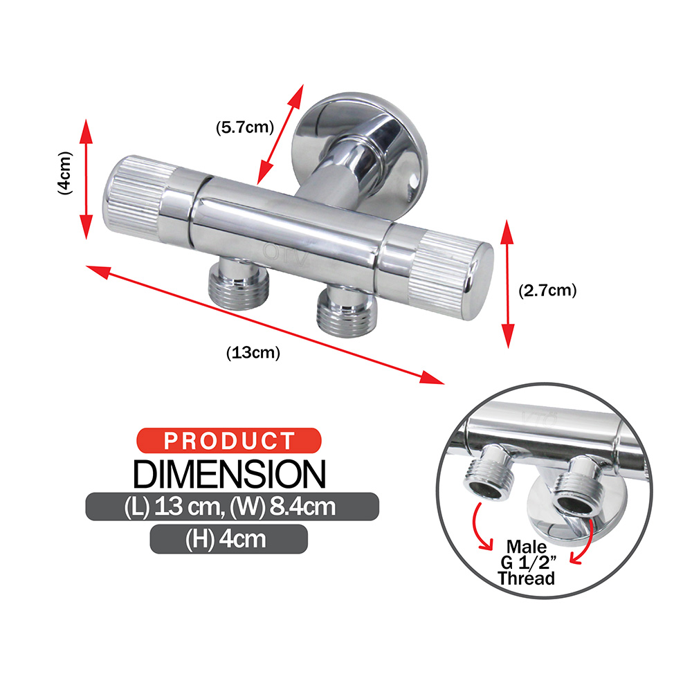 Hand Bidet & Angle Valve|Angle Valve & Tap|Two way angle valve