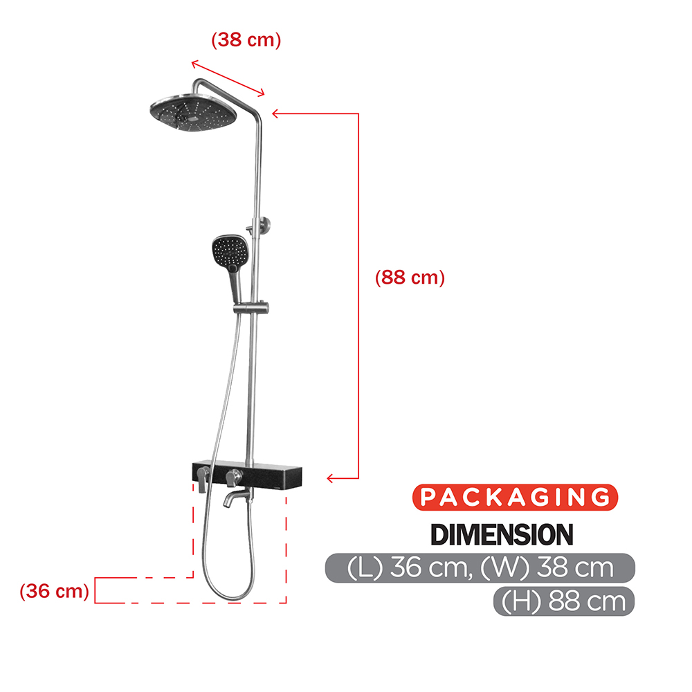 Expose Rain Shower Set|Expose Rain Shower Set 2|Single lever bath shower|Shower|Rain Shower Set