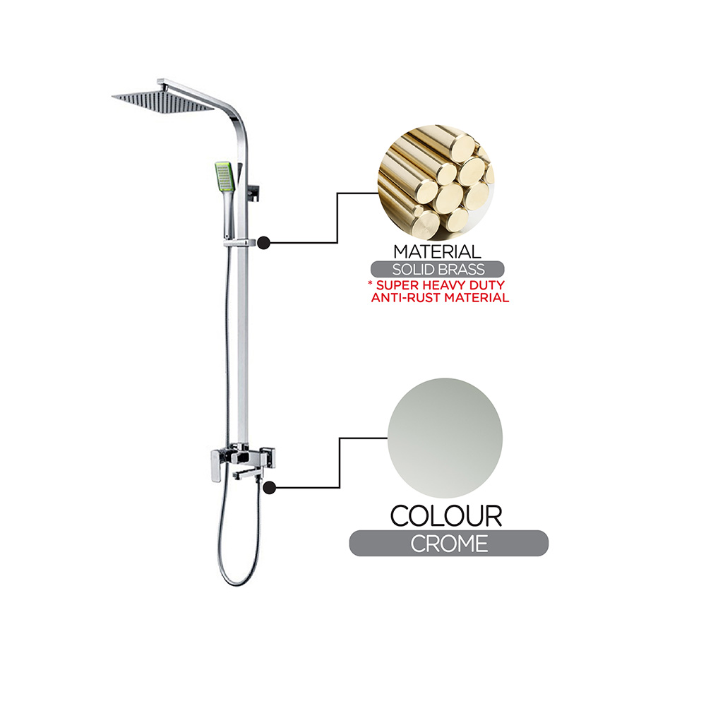 Expose Rain Shower Set|PREMIER QUAD Expose Rain Shower Set|Single lever shower|Shower|Rain Shower Set