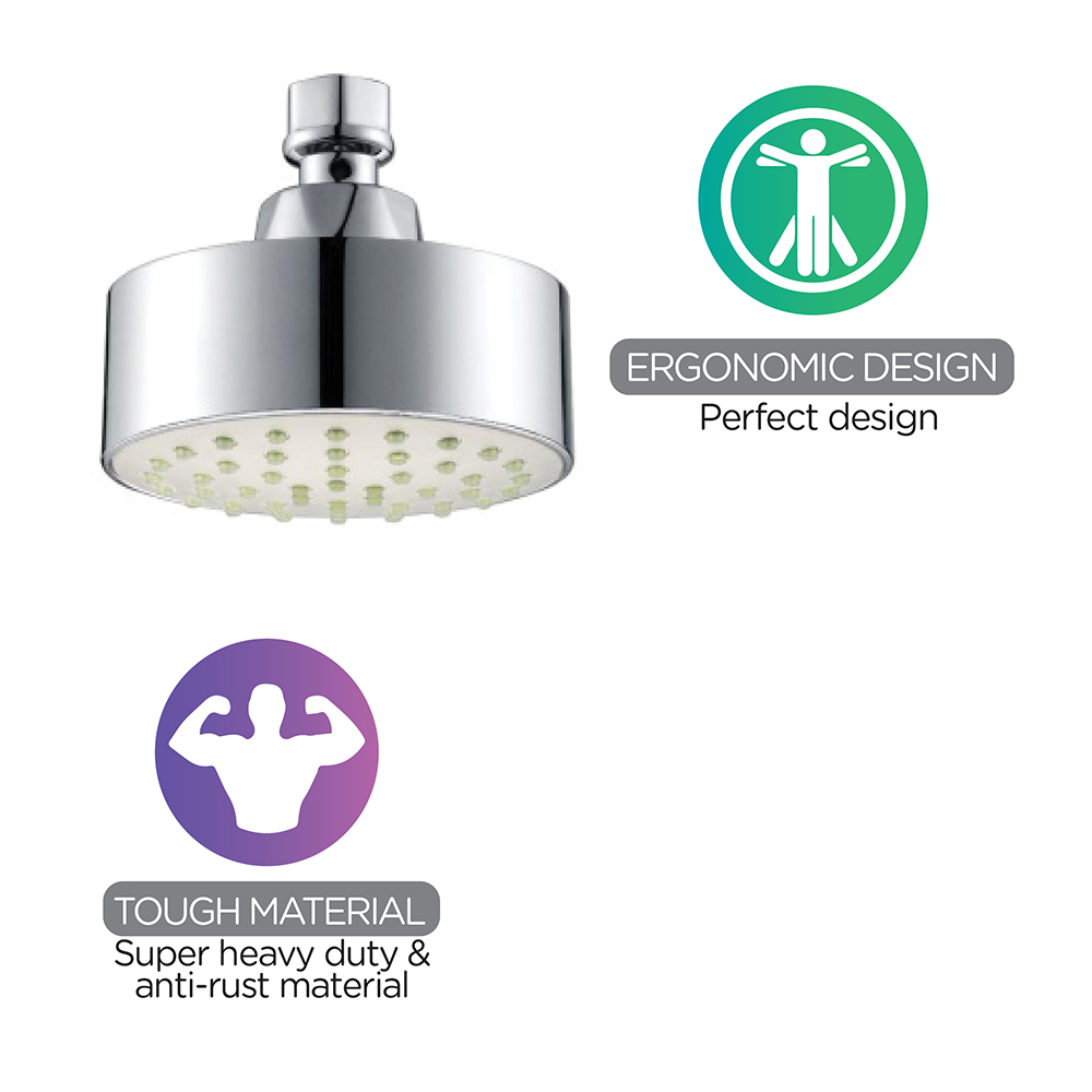 Shower Head & Hand Shower|Shower Rose|ECO Shower Rose|ECO Air-Turbo Wall Shower