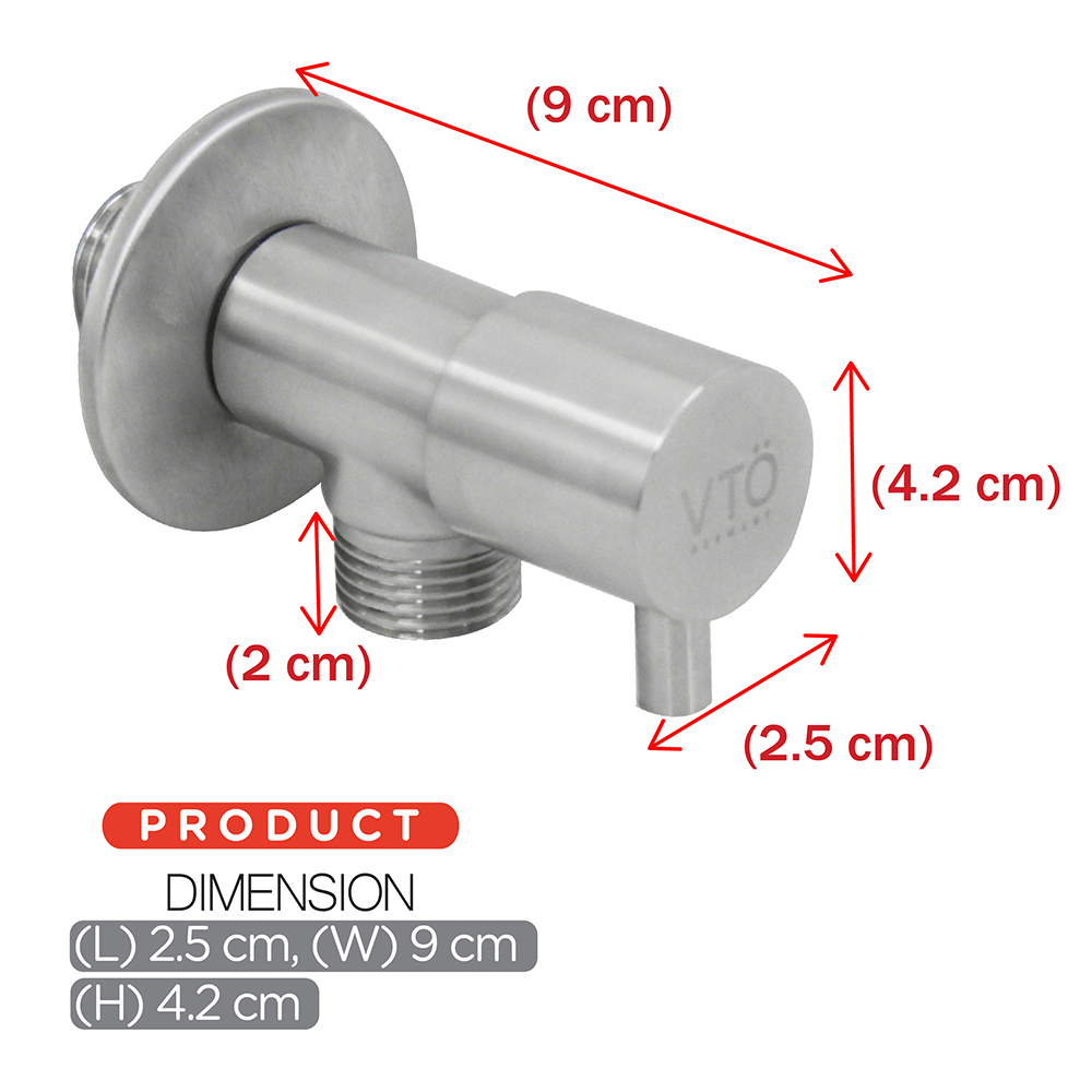 Hand Bidet & Angle Valve|Angle Valve & Tap|EGO SS Angle valve