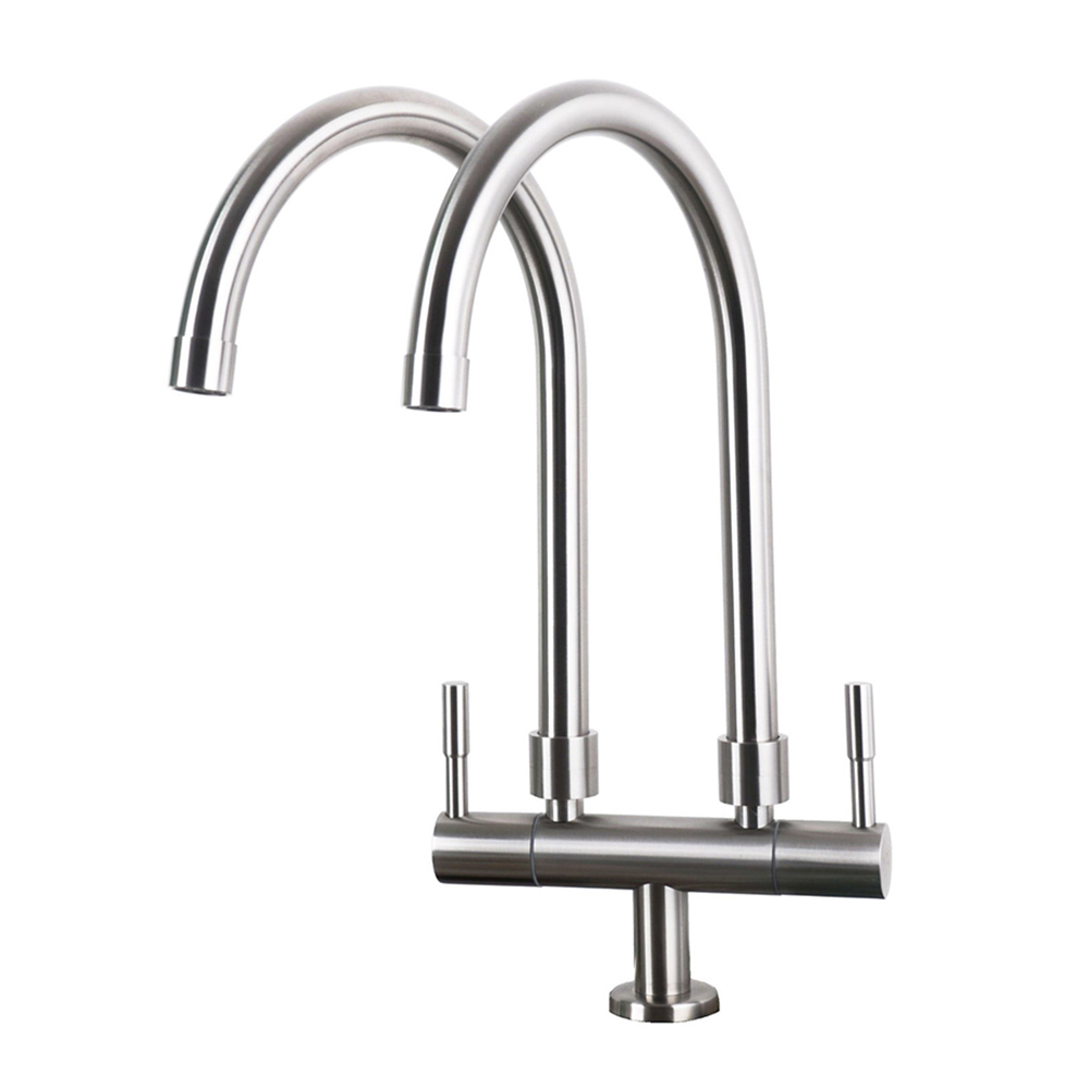 Kitchen Cold Tap|EGO Stainless Steel Double Sink Cold Tap|Top mount