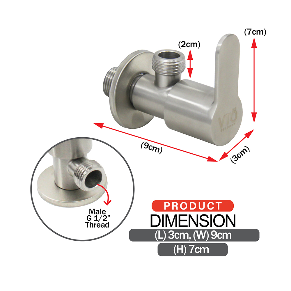 Hand Bidet & Angle Valve|Angle Valve & Tap|STARK SS Angle valve