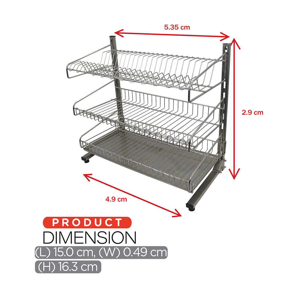 Kitchen Sink|Accessories & Fittings|Accessories Kitchen|Sink|3 Tier dish rack