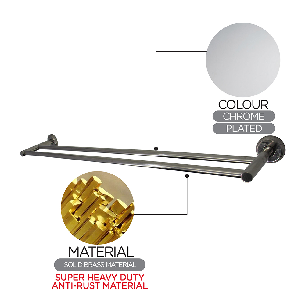 Bathroom Accessories|Series 888 (Infinity)|Double Towel Bar