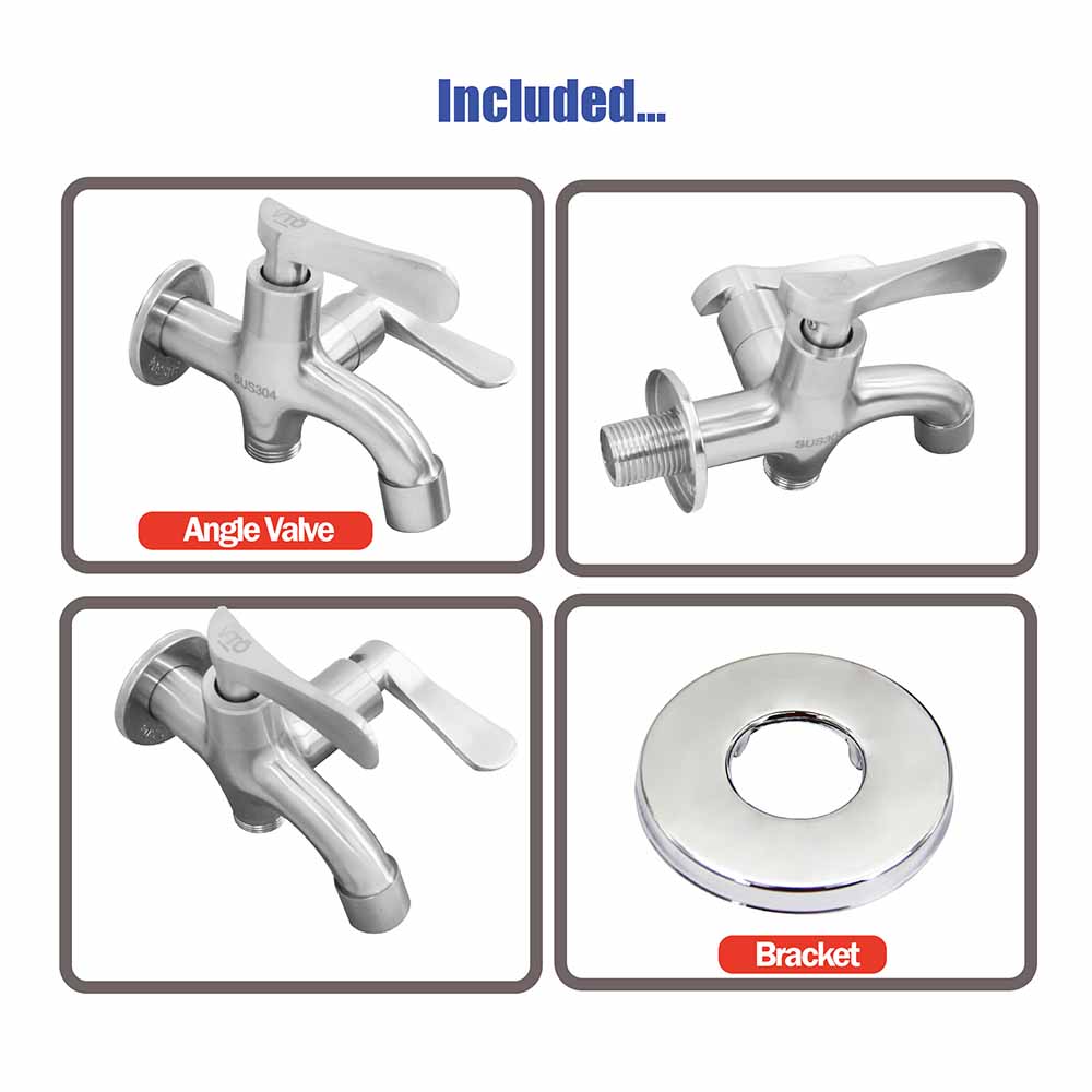 Hand Bidet & Angle Valve|Angle Valve & Tap|Two way angle valve with water spou