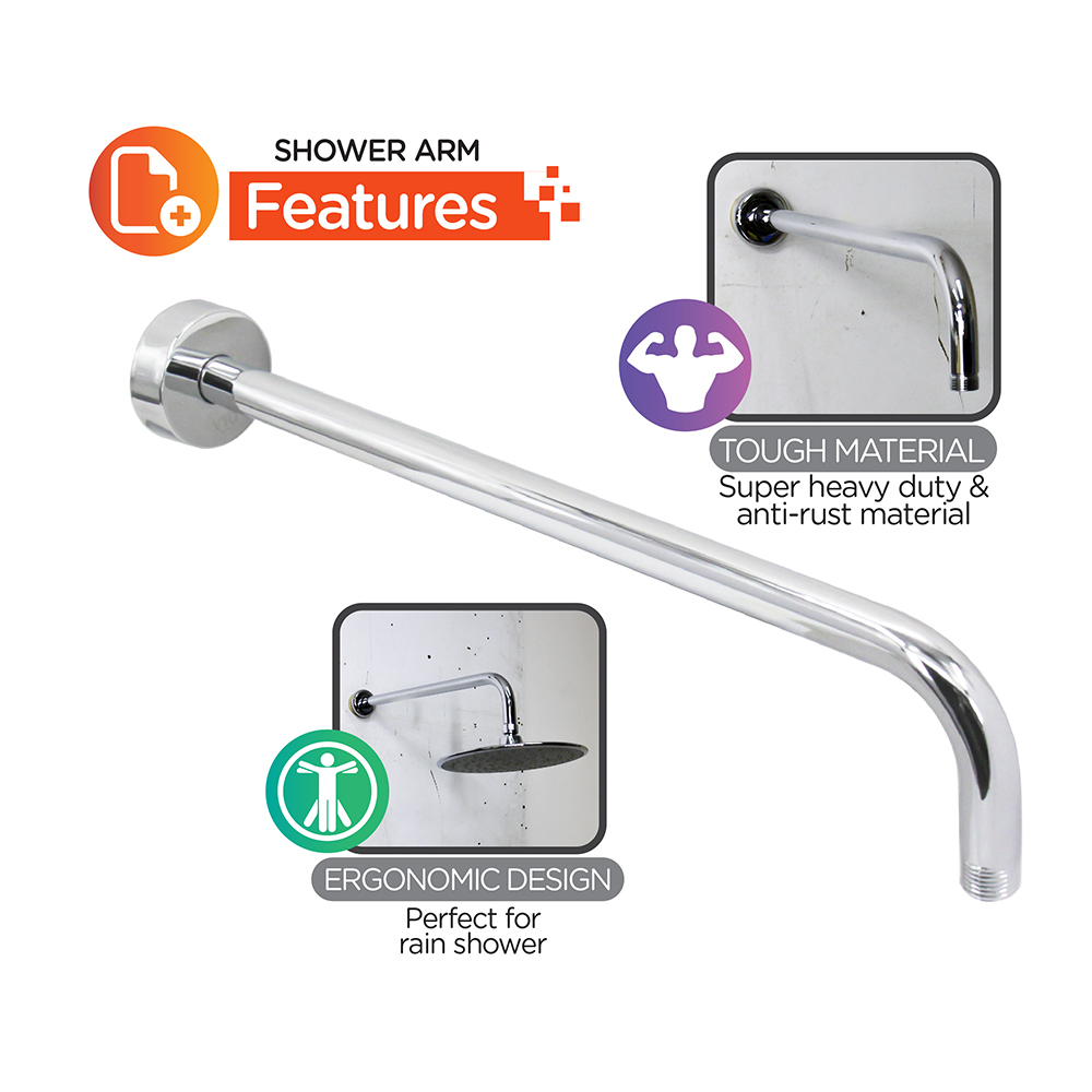 Shower Head & Hand Shower|Rain Shower Arm |Shower arm wall mounted