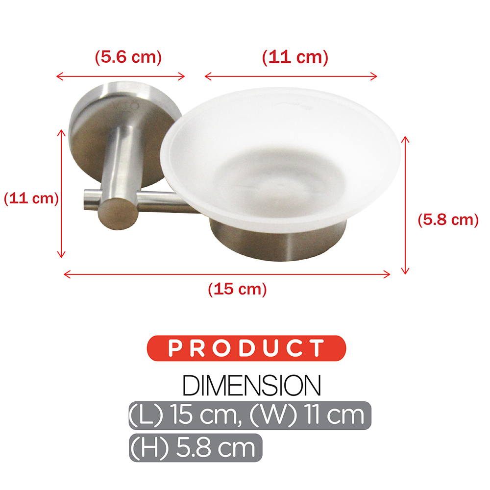 Bathroom Accessories|Series 811 ( Endless ) Stainless Steel|Soap dish with holder