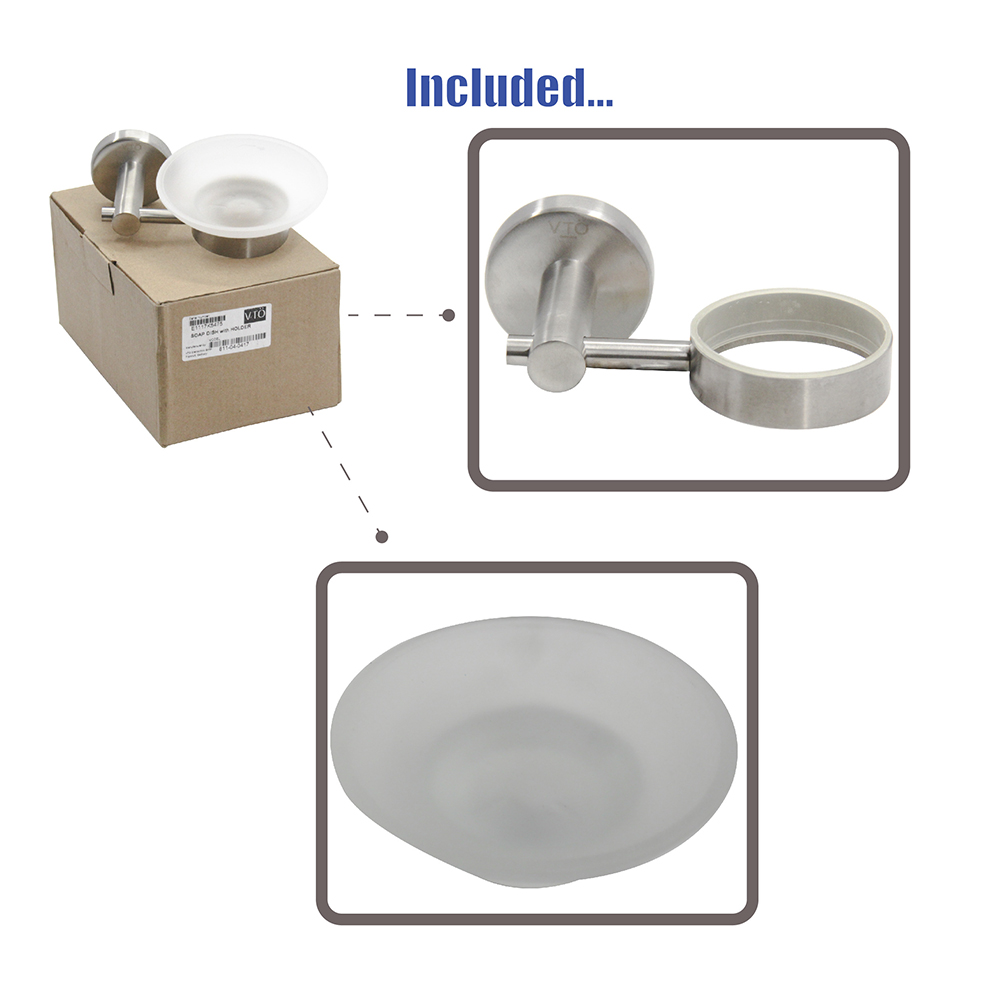 Bathroom Accessories|Series 811 ( Endless ) Stainless Steel|Soap dish with holder