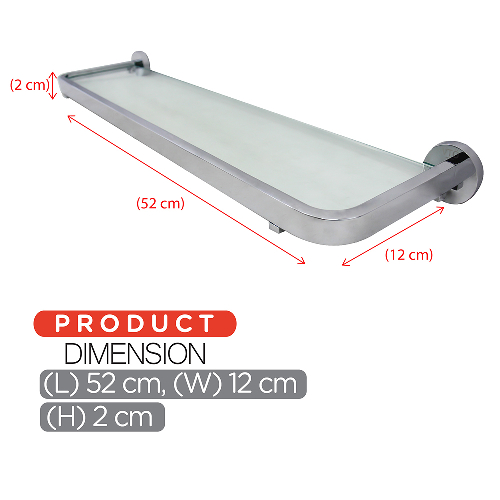 Bathroom Accessories|Series 811 ( Endless ) Stainless Steel|Glass shelf