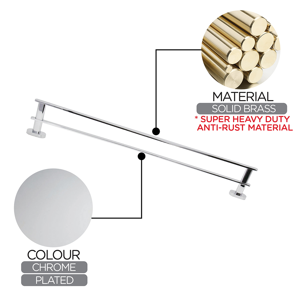 Bathroom Accessories|Series 833 ( Eclipse)|Double towel bar