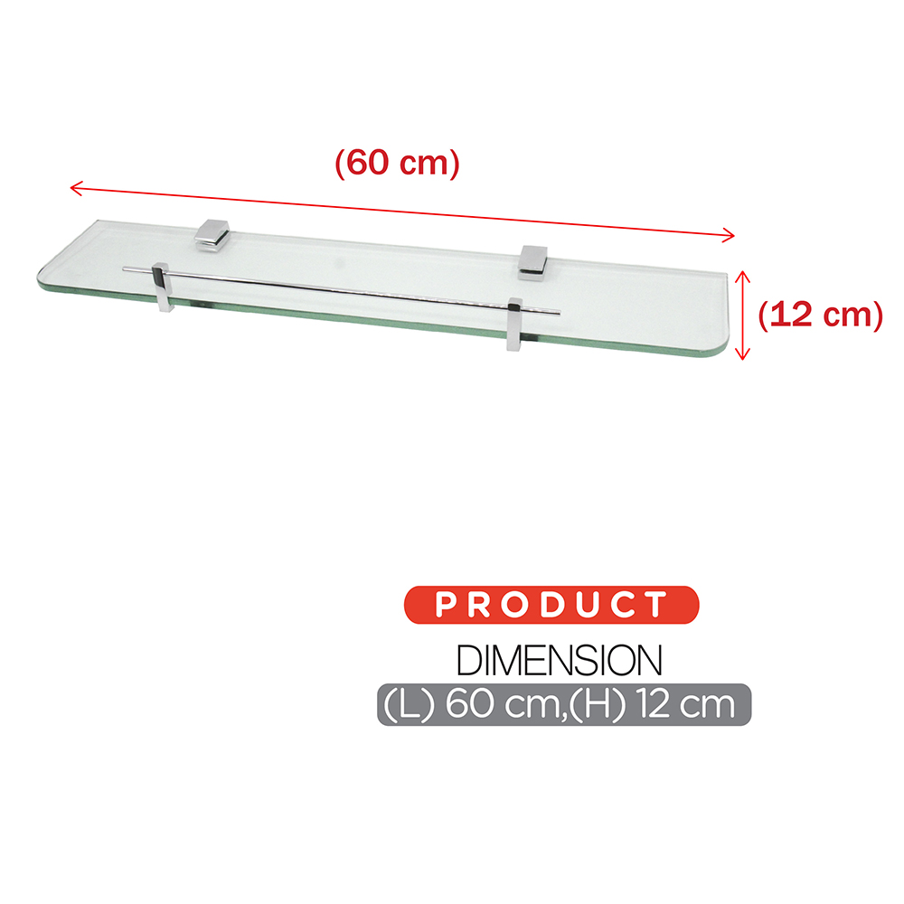Bathroom Accessories|Series 855 ( Eclipse)|Glass shelf Frosted