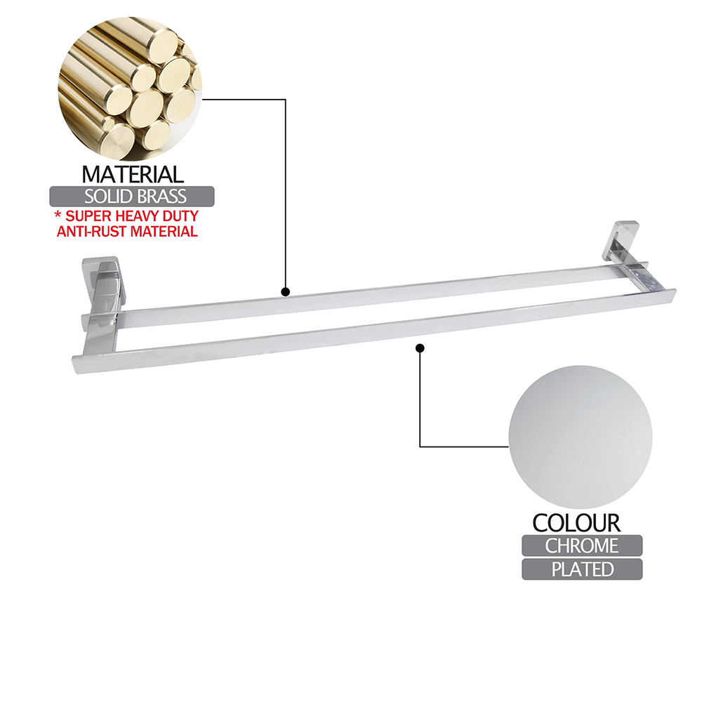 Bathroom Accessories|Series 855 (eclipse)|Double Towel Bar