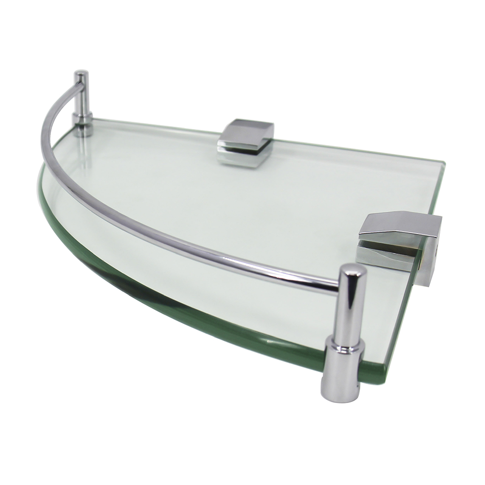 Bathroom Accessories|Glass Shelf|Corner Clear tempered