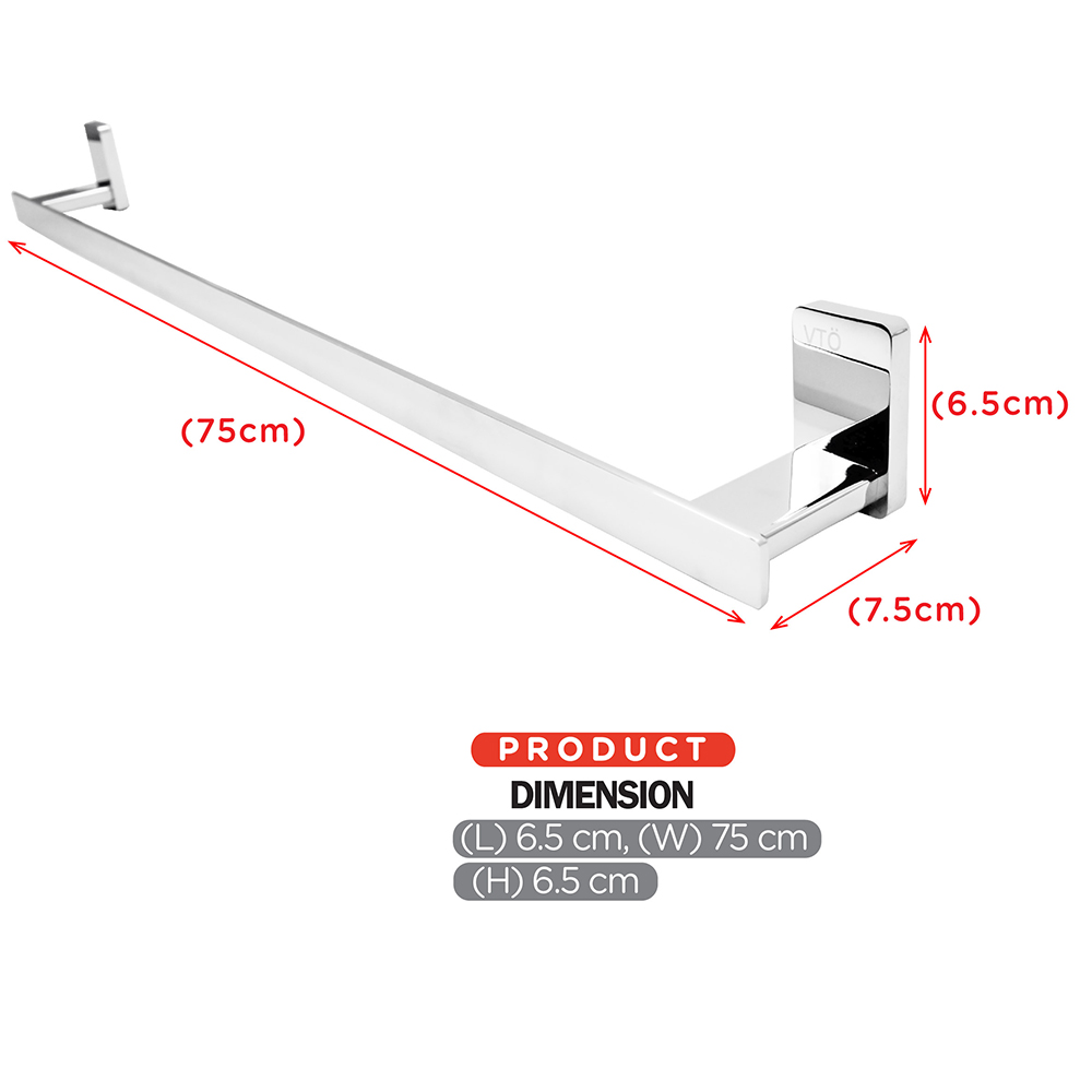 Bathroom Accessories|Series 888 (Infinity)|Single Towel Bar