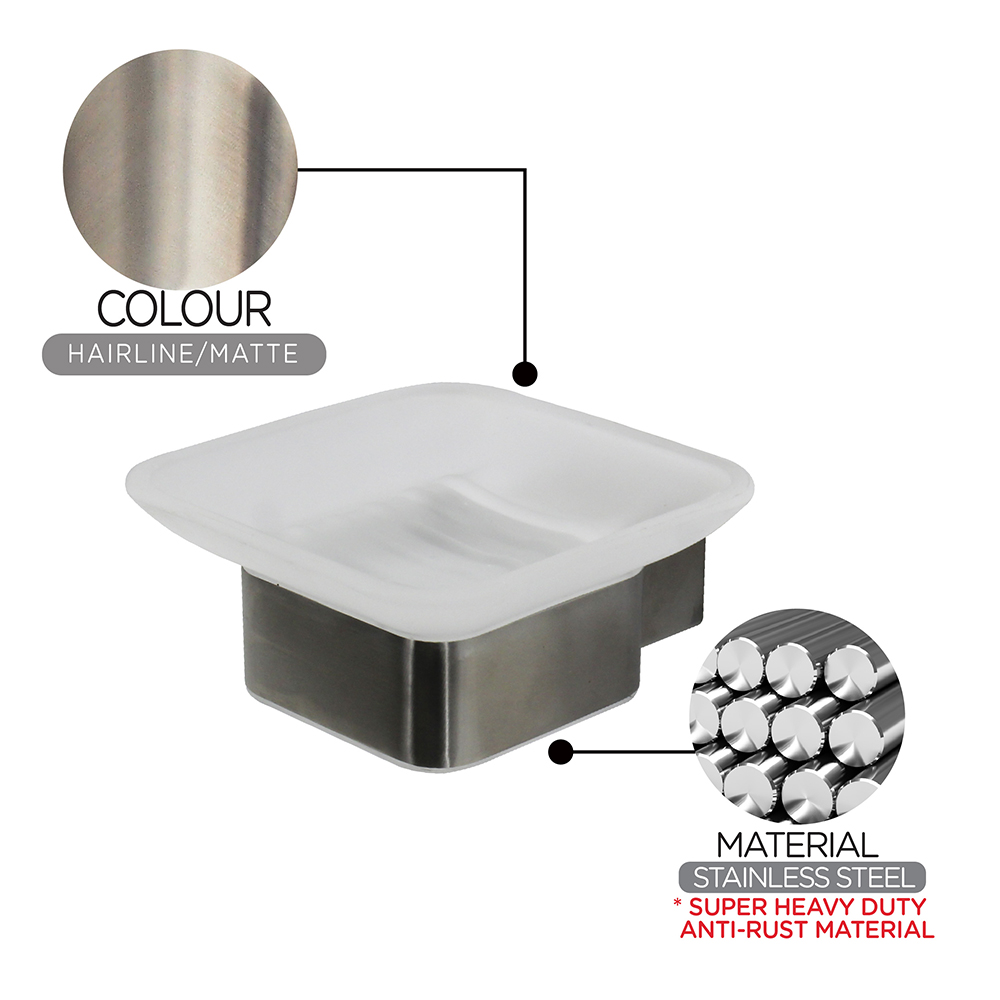 Bathroom Accessories|Series 888 (Infinity)|Soap Dish with Holder